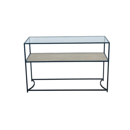 Aiden Glass Top Sofa Side Table - LOOMLAN - Artesia - Side Tables