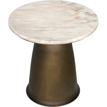Aiden Side Table, Aged Brass - LOOMLAN - Noir - Side Tables