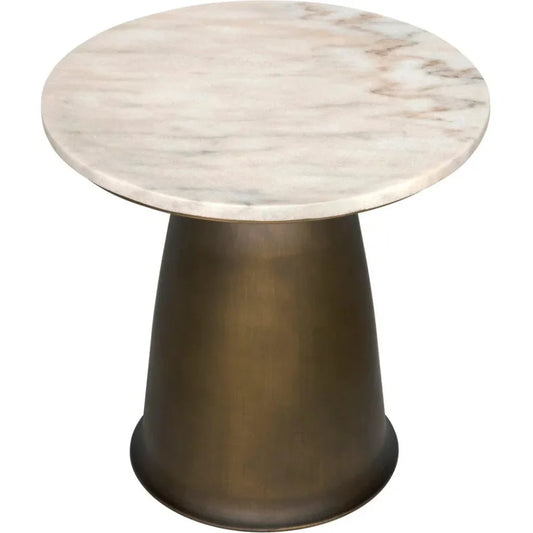 Aiden Side Table, Aged Brass - LOOMLAN - Noir - Side Tables