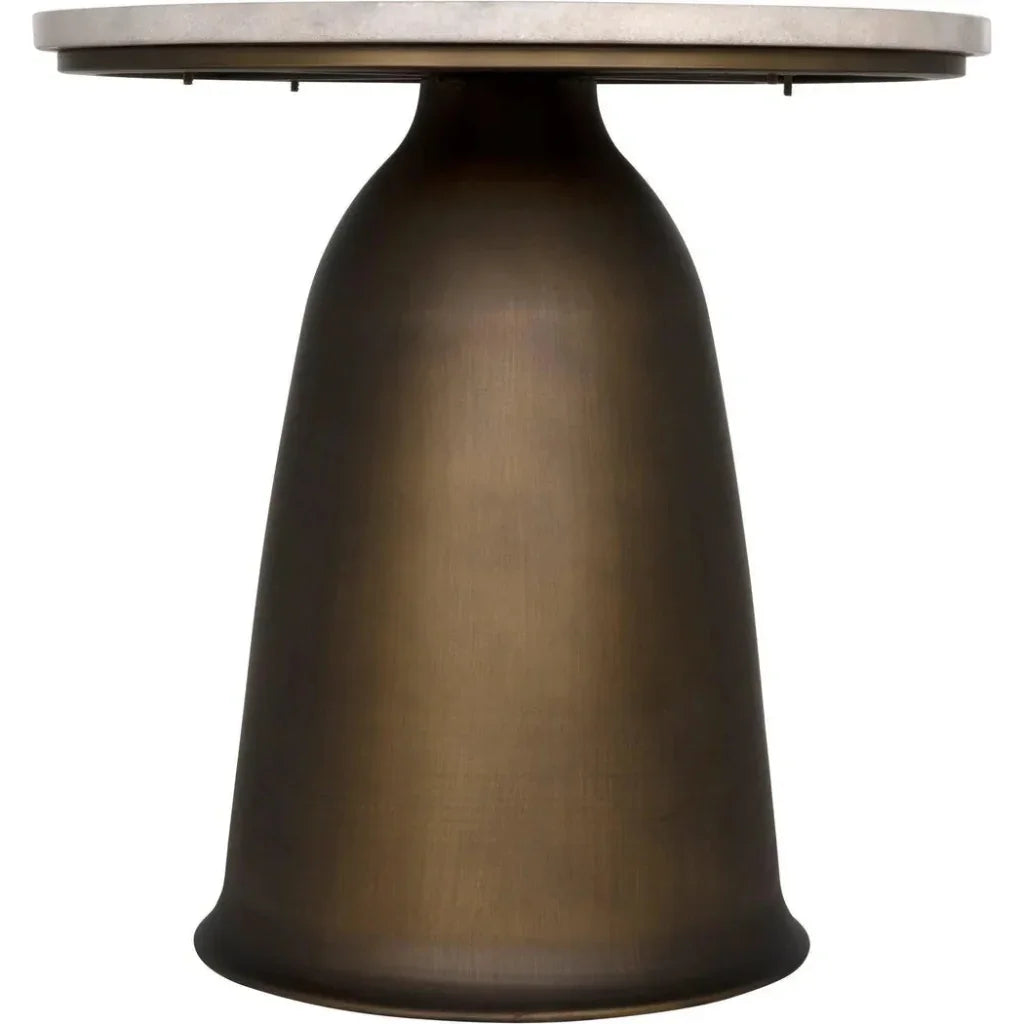 Aiden Side Table, Aged Brass - LOOMLAN - Noir - Side Tables