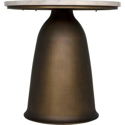 Aiden Side Table, Aged Brass - LOOMLAN - Noir - Side Tables