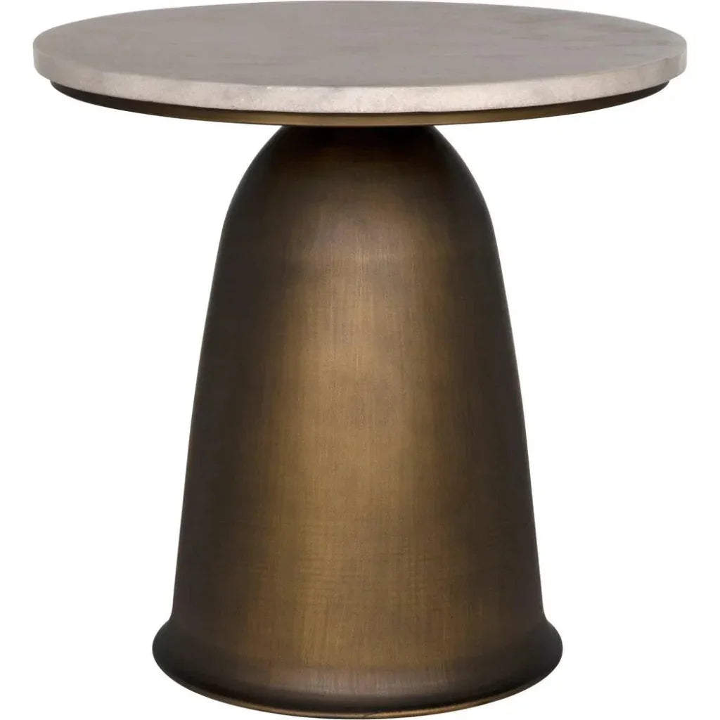 Aiden Side Table, Aged Brass - LOOMLAN - Noir - Side Tables