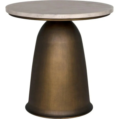 Aiden Side Table, Aged Brass - LOOMLAN - Noir - Side Tables