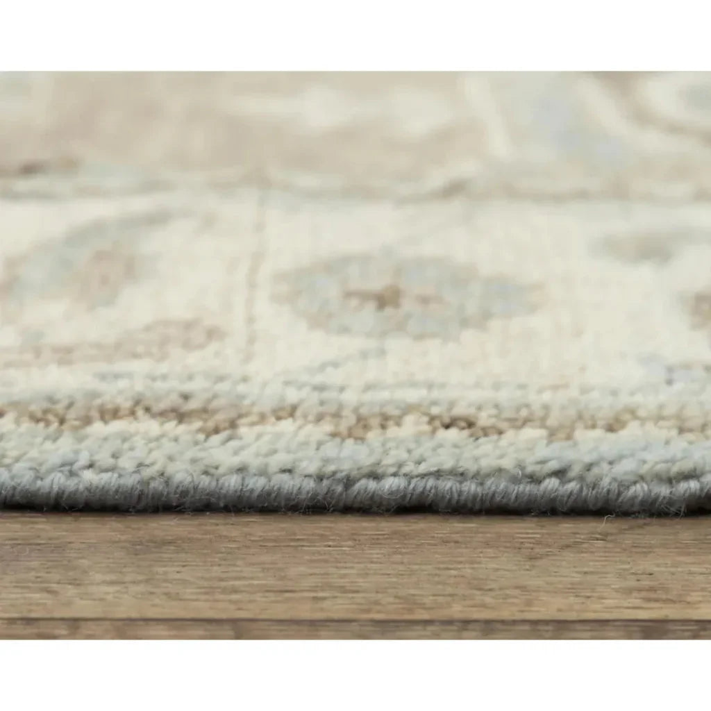 Aili Border Gray Large Area Rugs For Living Room - LOOMLAN - LOOMLAN - Area Rugs