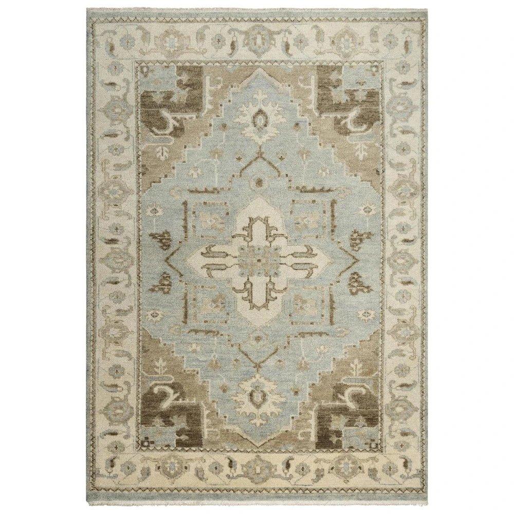 Aili Border Gray Large Area Rugs For Living Room - LOOMLAN - LOOMLAN - Area Rugs