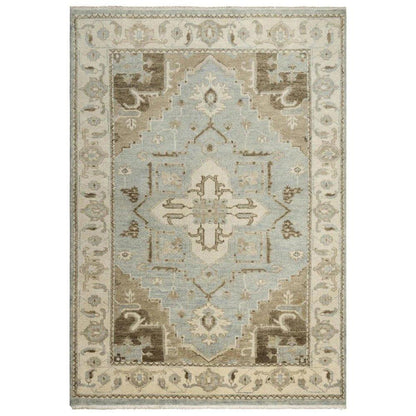 Aili Border Gray Large Area Rugs For Living Room - LOOMLAN - LOOMLAN - Area Rugs