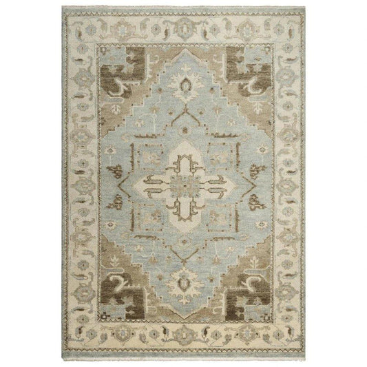 Aili Border Gray Large Area Rugs For Living Room - LOOMLAN - LOOMLAN - Area Rugs