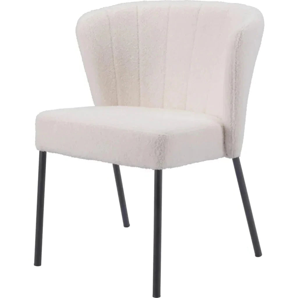 Aimee Performance Fabric Armless Dining Chair 2PC - LOOMLAN - Zuo Modern - Dining Chairs