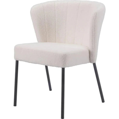 Aimee Performance Fabric Armless Dining Chair 2PC - LOOMLAN - Zuo Modern - Dining Chairs