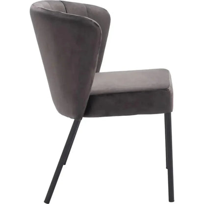 Aimee Performance Fabric Armless Dining Chair 2PC - LOOMLAN - Zuo Modern - Dining Chairs