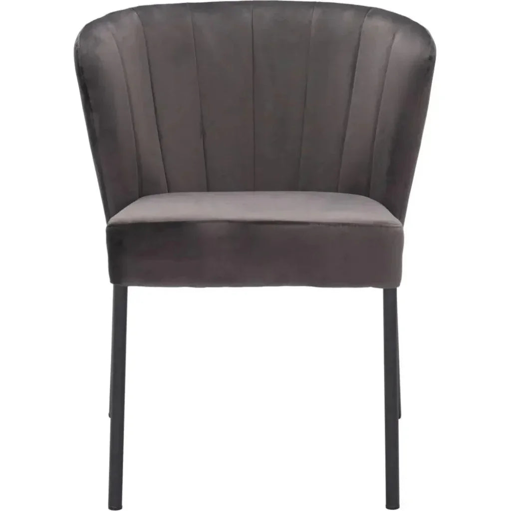 Aimee Performance Fabric Armless Dining Chair 2PC - LOOMLAN - Zuo Modern - Dining Chairs