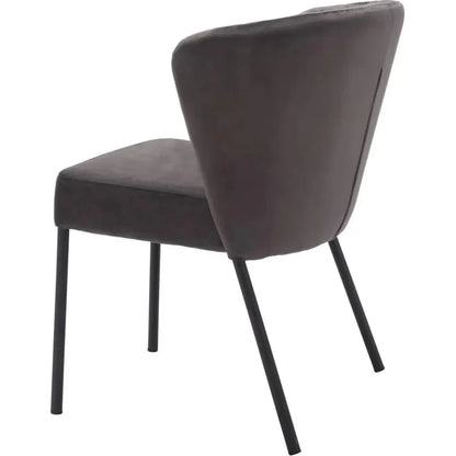 Aimee Performance Fabric Armless Dining Chair 2PC - LOOMLAN - Zuo Modern - Dining Chairs