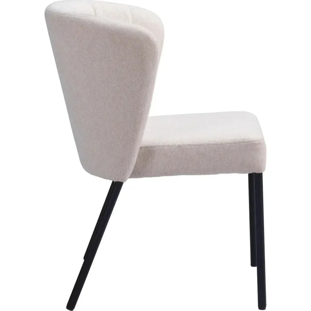 Aimee Performance Fabric Armless Dining Chair 2PC - LOOMLAN - Zuo Modern - Dining Chairs