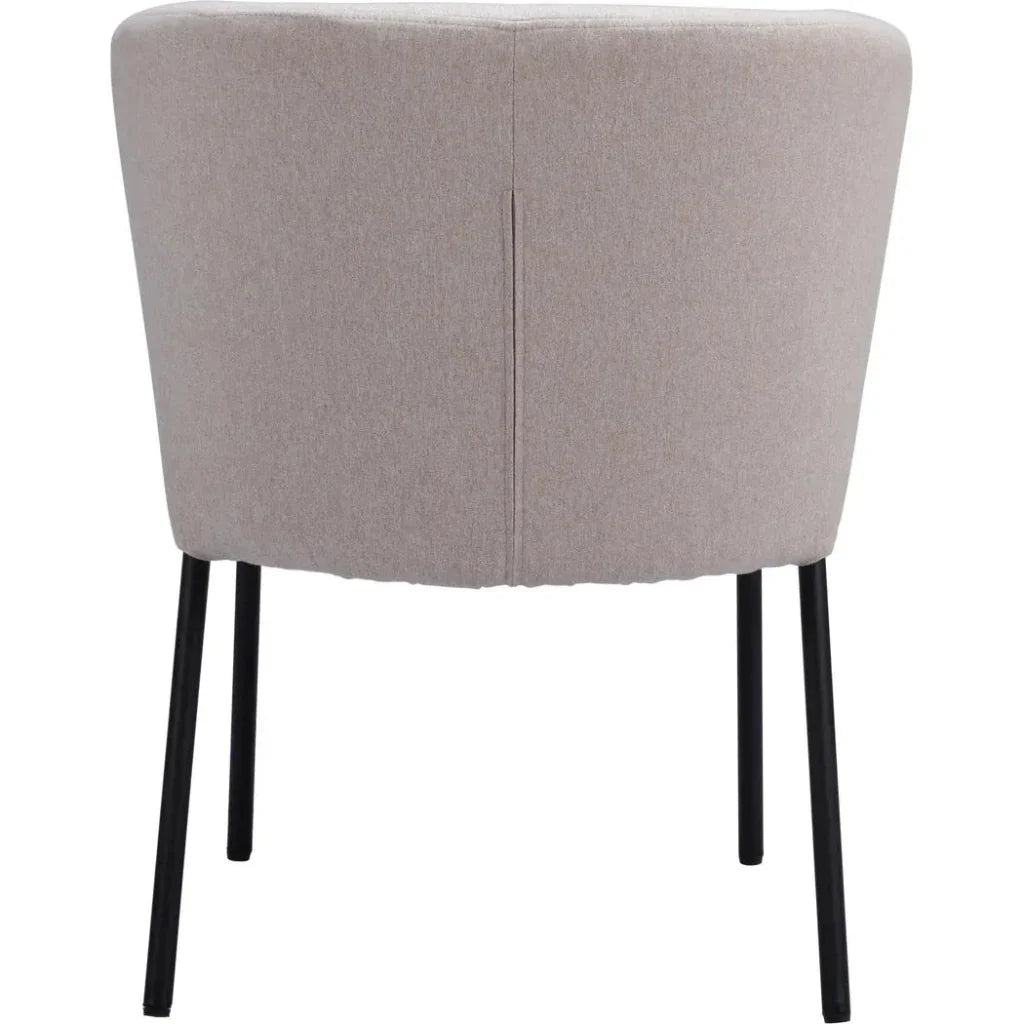 Aimee Performance Fabric Armless Dining Chair 2PC - LOOMLAN - Zuo Modern - Dining Chairs