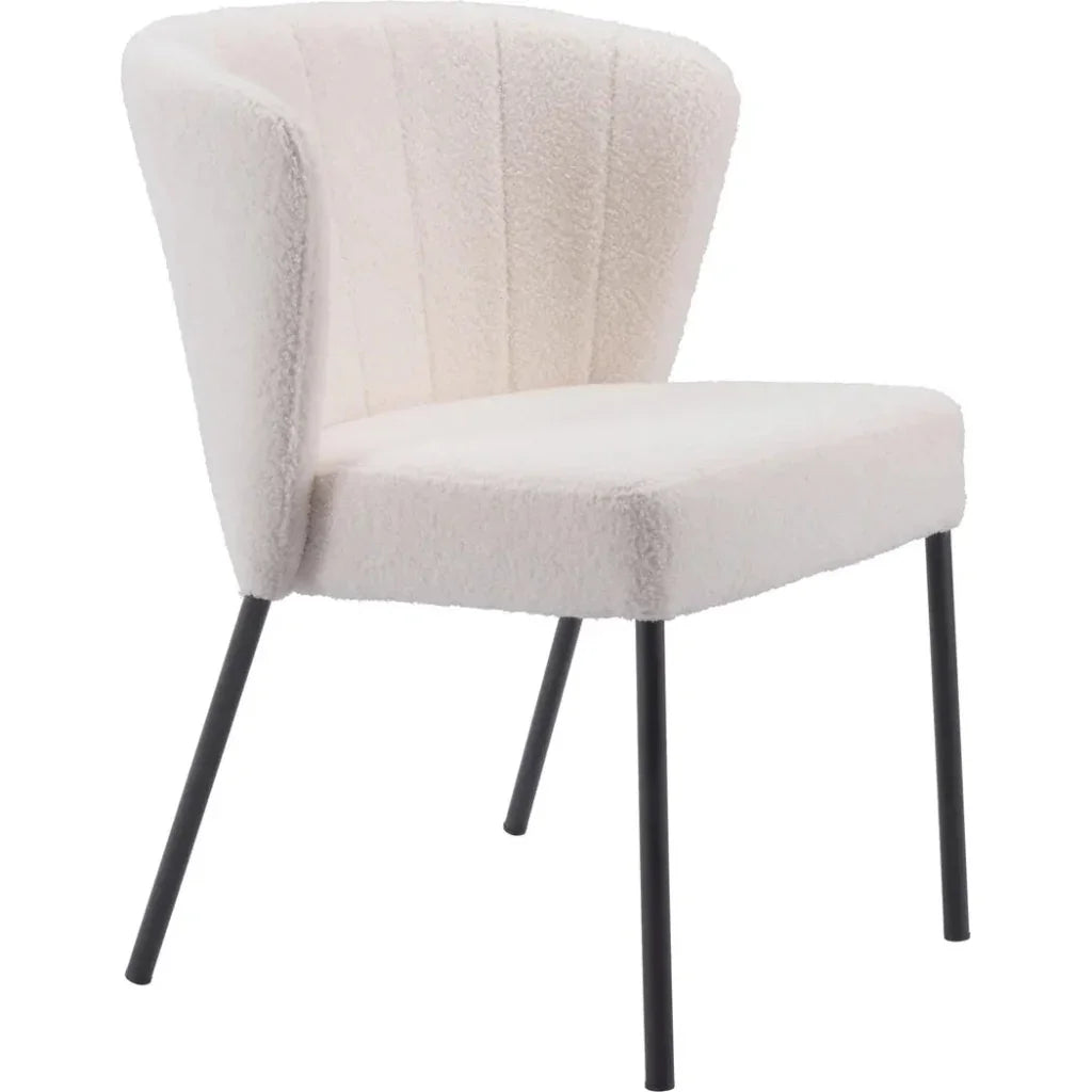 Aimee Performance Fabric Armless Dining Chair 2PC - LOOMLAN - Zuo Modern - Dining Chairs