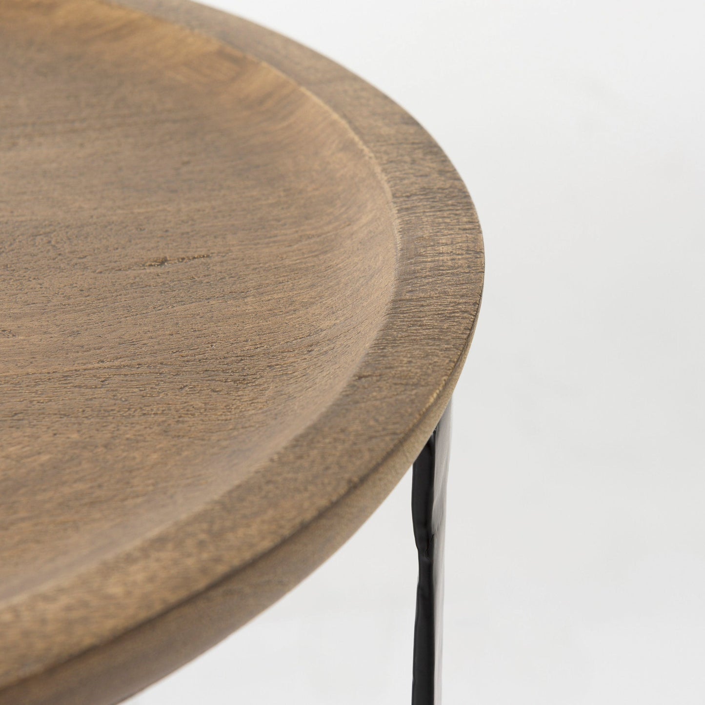 Aisley Wood Top Nesting Side Table (Set of 2)