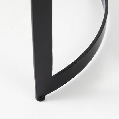 Aisley Wood Top Nesting Side Table (Set of 2)