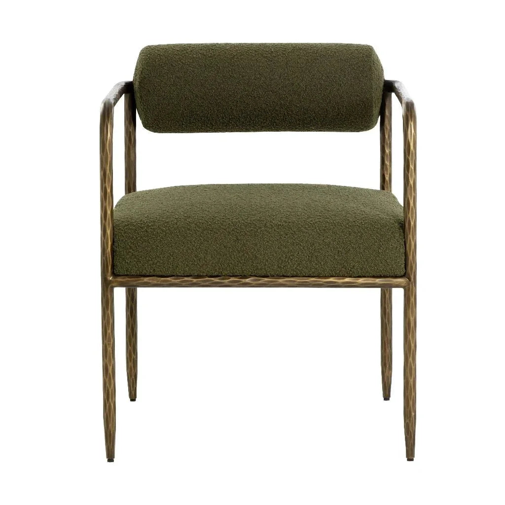 Ajani Leather Dining Armchair - LOOMLAN - SUNPAN - Dining Chairs