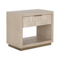 Akava Nightstand Gold Base & Soft Closing Drawer - LOOMLAN - SUNPAN - Nightstands