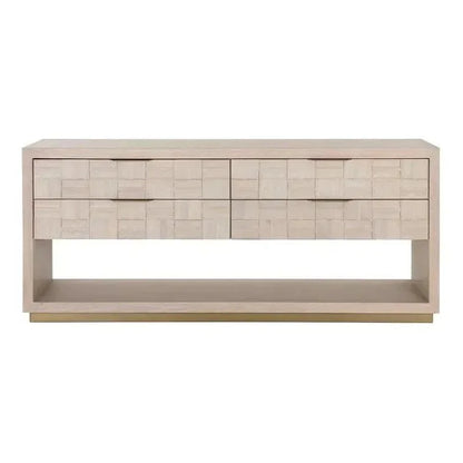 Akava Wood Dresser With Light Wash Finish - LOOMLAN - SUNPAN - Dressers