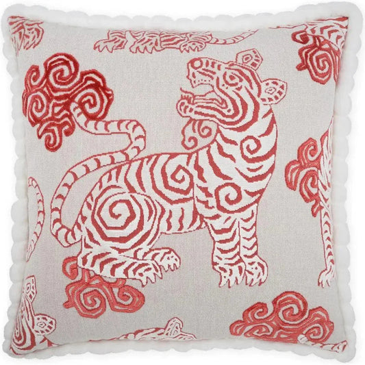 Akbar Coral Coral Large Throw Pillow Insert - LOOMLAN - D.V. Kap - Throw Pillows
