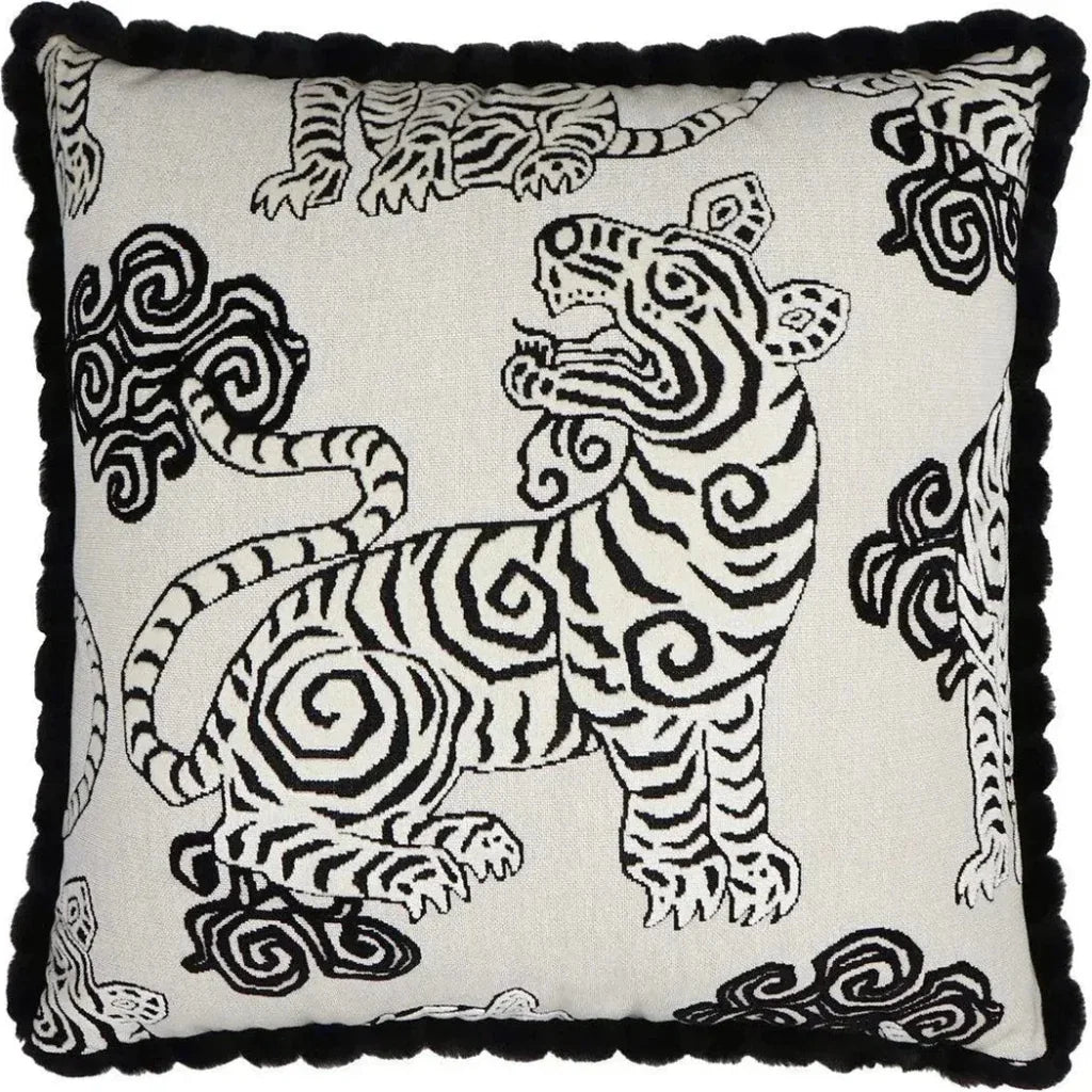 Akbar Tuxedo Novelty Black Large Throw Pillow Insert - LOOMLAN - D.V. Kap - Throw Pillows