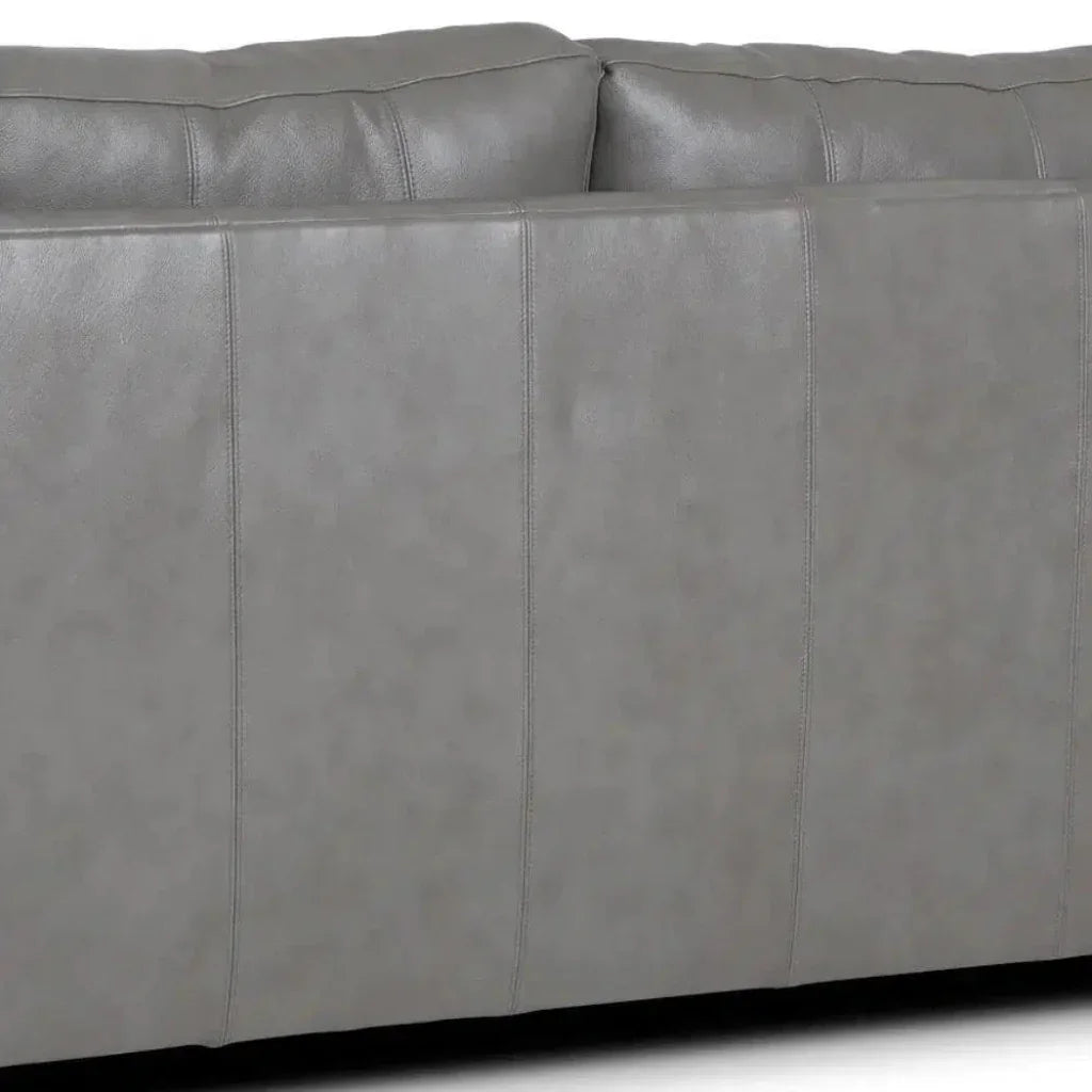 Alabama Leather Sofa Dark Gray Made the USA - LOOMLAN - Uptown Sebastian - Sofas & Loveseats