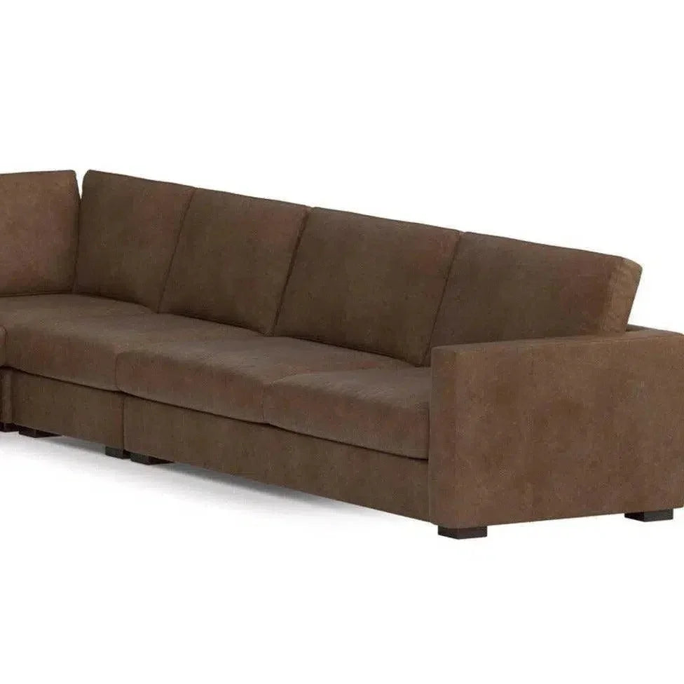 Alabama Reversible L - Shaped Leather Sectional - LOOMLAN - Uptown Sebastian - Sectionals
