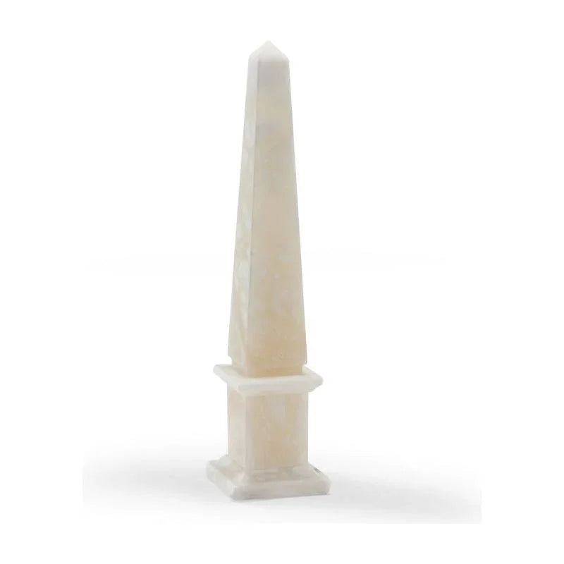 Alabaster Obelisk Marble Sculpture - LOOMLAN - Chelsea House - Statues & Sculptures