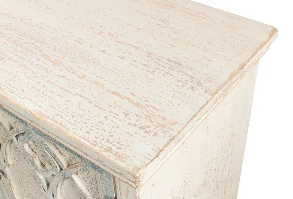 Alambra Wooden White Sideboard - LOOMLAN - Sarreid - Sideboards