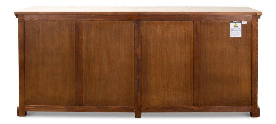Alambra Wooden White Sideboard - LOOMLAN - Sarreid - Sideboards