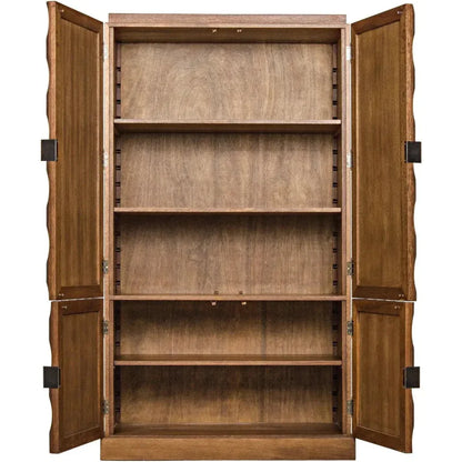 Alameda Wood Dark Walnut Hutch - LOOMLAN - Noir - Etageres