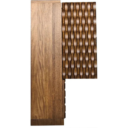 Alameda Wood Dark Walnut Hutch - LOOMLAN - Noir - Etageres