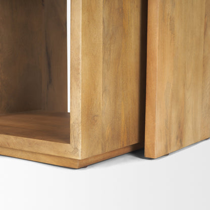 Alanna Wood Nesting Accent Table (Set of 2)