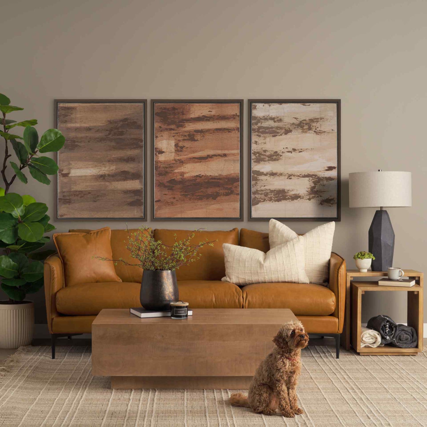 Alanna Wood Nesting Accent Table (Set of 2)