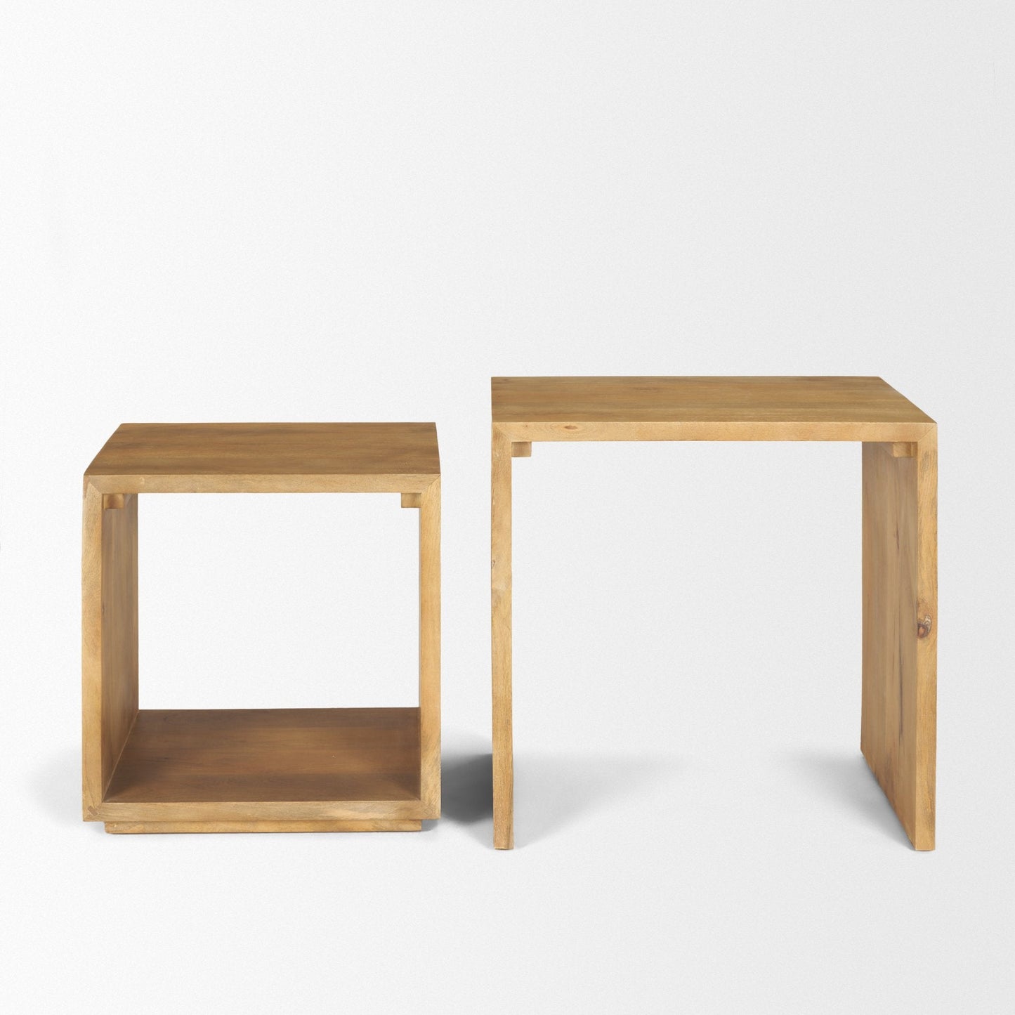 Alanna Wood Nesting Accent Table (Set of 2)