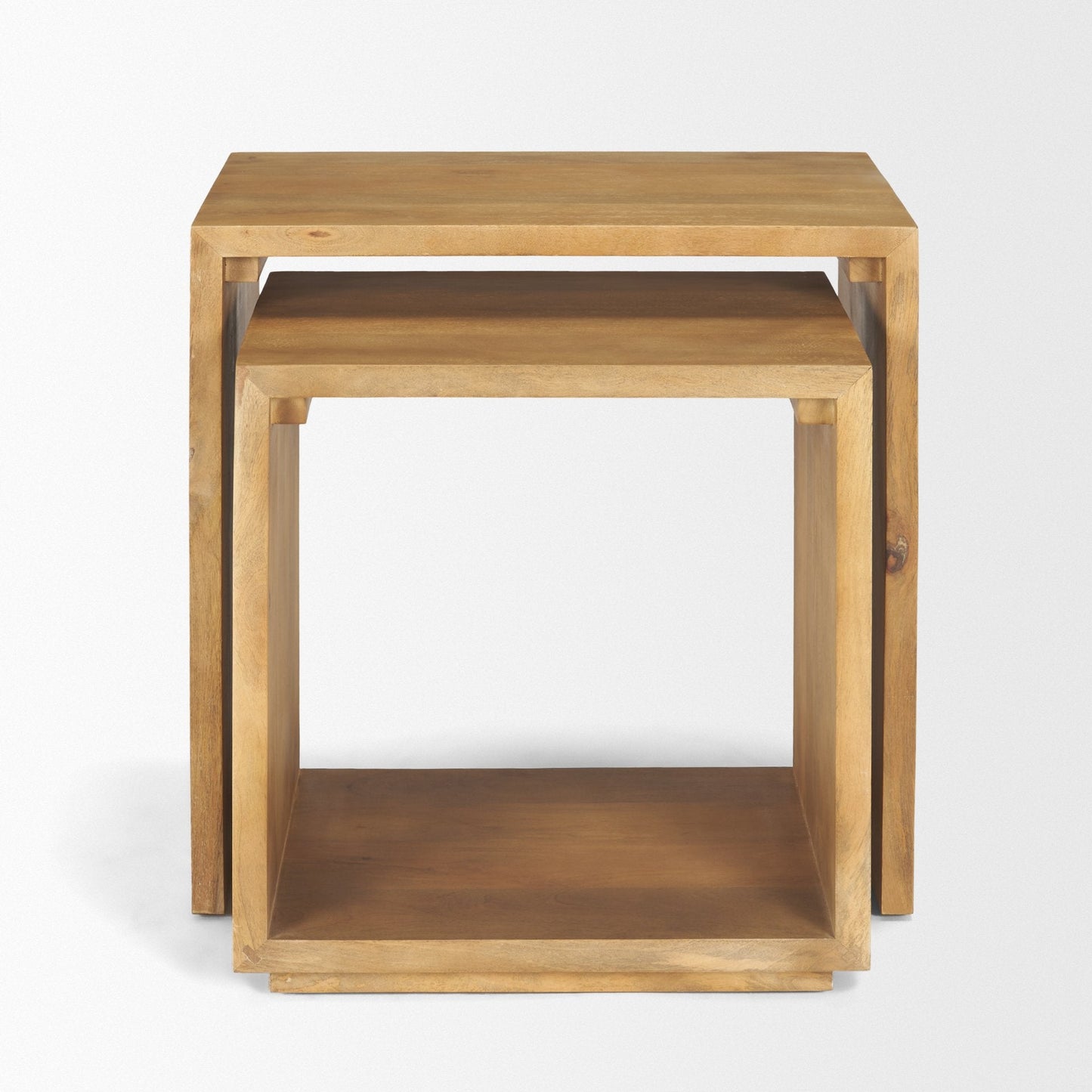 Alanna Wood Nesting Accent Table (Set of 2)