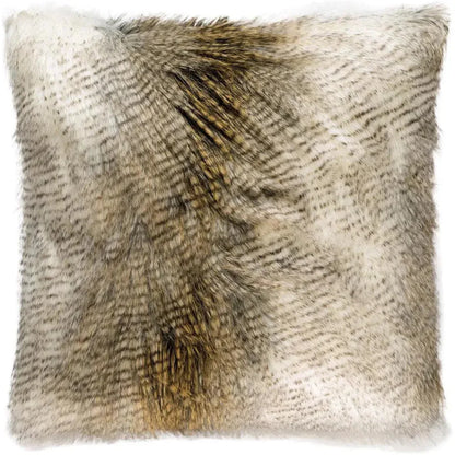 Alaskan Hawk Glam Faux Fur Large Throw Pillow Insert - LOOMLAN - D.V. Kap - Throw Pillows