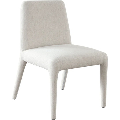 Alba Oat Fabric Armless Dining Chair (Set of 2)