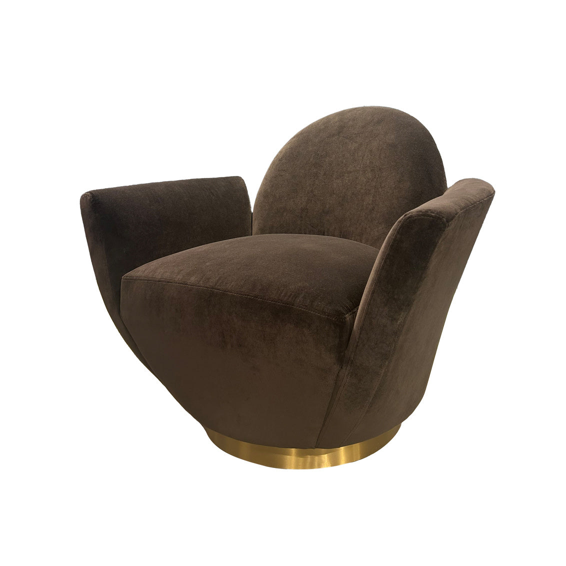 Alba Velvet Swivel Club Chair