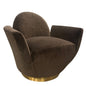 Alba Velvet Swivel Club Chair