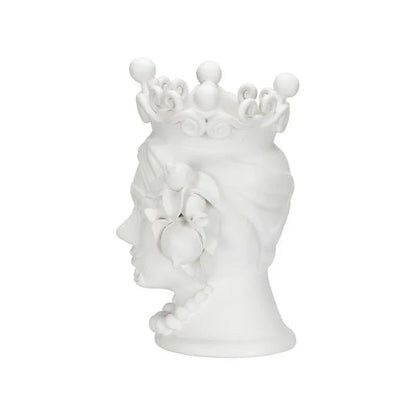 Albarado Male Head Design Ceramic Vase - LOOMLAN - Chelsea House - Vases & Jars