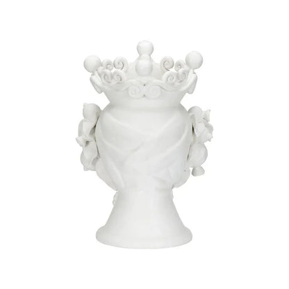 Albarado Male Head Design Ceramic Vase - LOOMLAN - Chelsea House - Vases & Jars