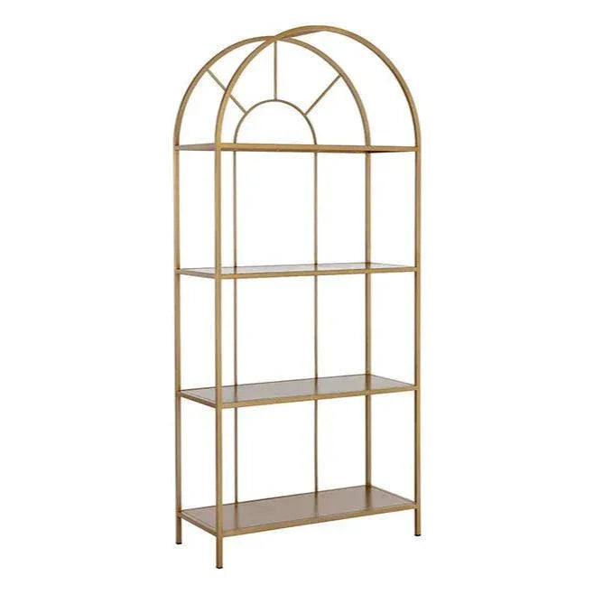 Alcove Iron Classic Etagere-Etageres-SUNPAN-Gold-LOOMLAN