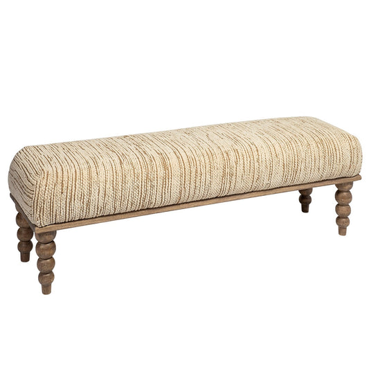 Alder Cream Fabric Bedroom Bench