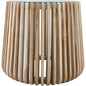 Alder Teak Round Side Table Glass Top - LOOMLAN - Artesia - Side Tables
