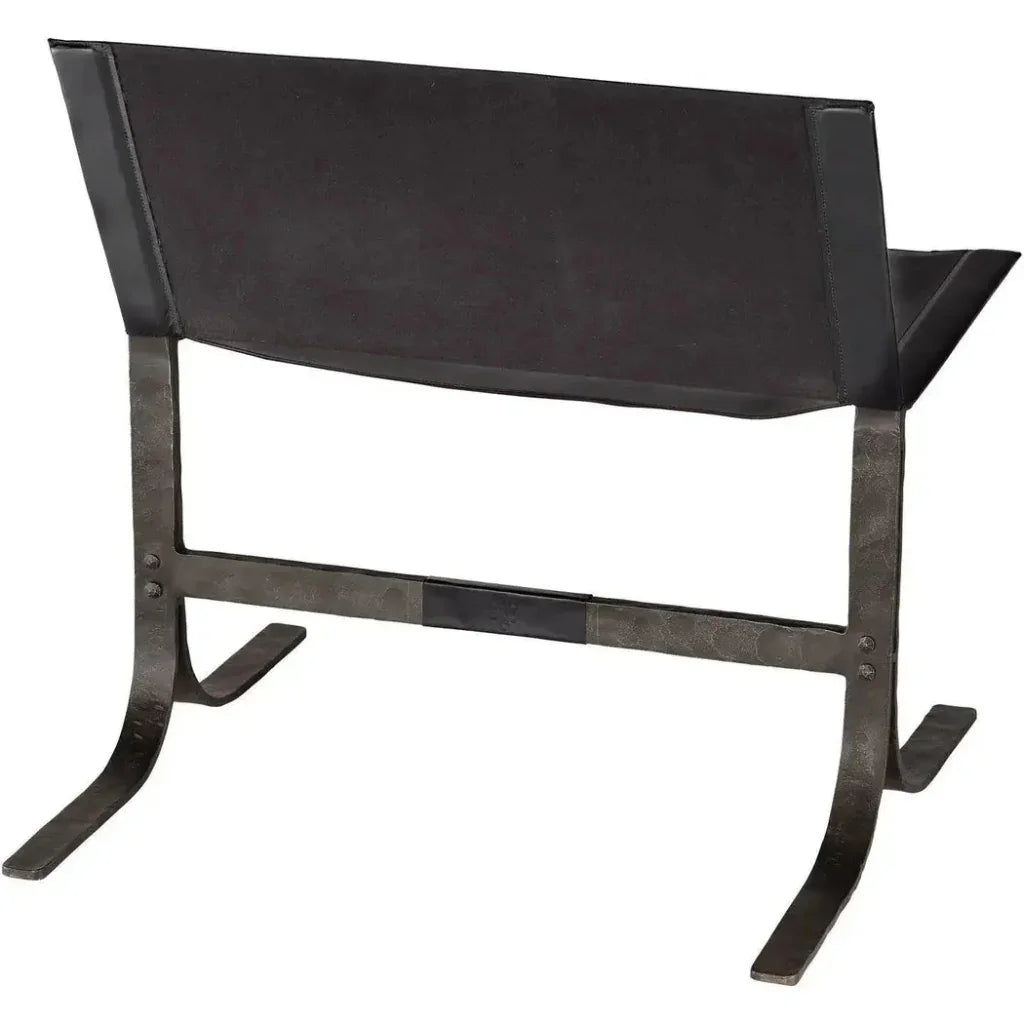 Alessa Leather Accent Sling Chair - LOOMLAN - Jamie Young - Accent Chairs