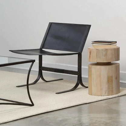 Alessa Leather Accent Sling Chair - LOOMLAN - Jamie Young - Accent Chairs