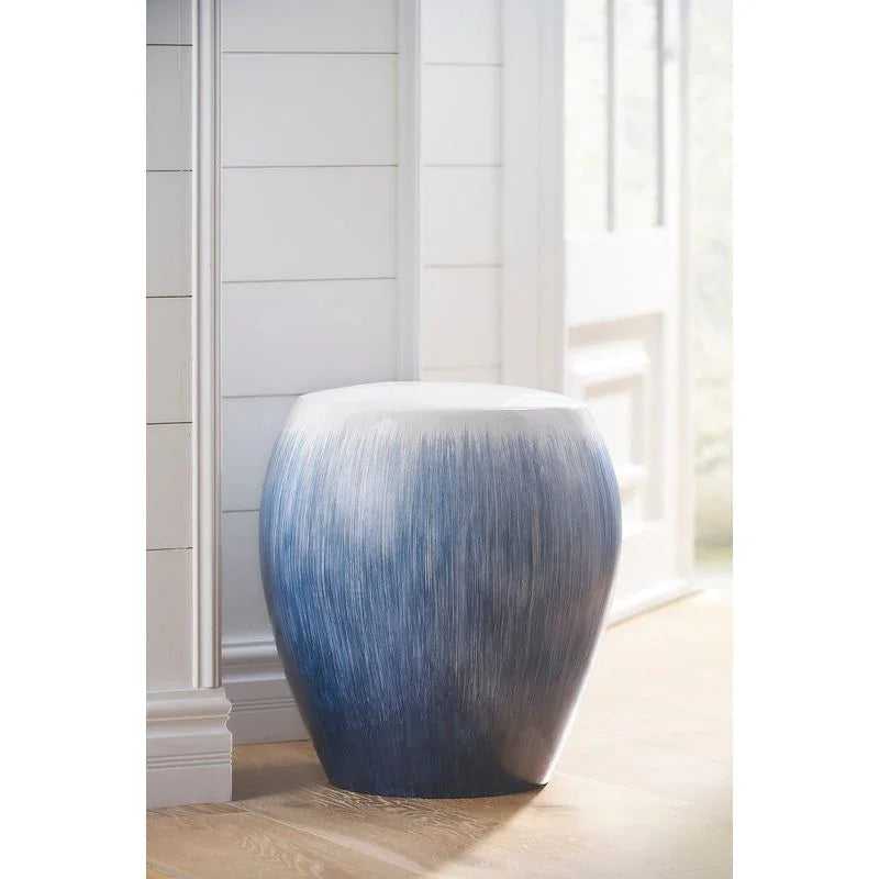 Alexander Blue Ceramic Outdoor Garden Stool-Garden Stools-Chelsea House-LOOMLAN