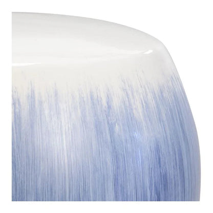 Alexander Blue Ceramic Outdoor Garden Stool-Garden Stools-Chelsea House-LOOMLAN